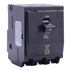 Schneider Electric Thermal Magnetic Circuit Breaker; 3-Pole; 45A; 240VAC; Lever; Box Lug Terminal; UL 489